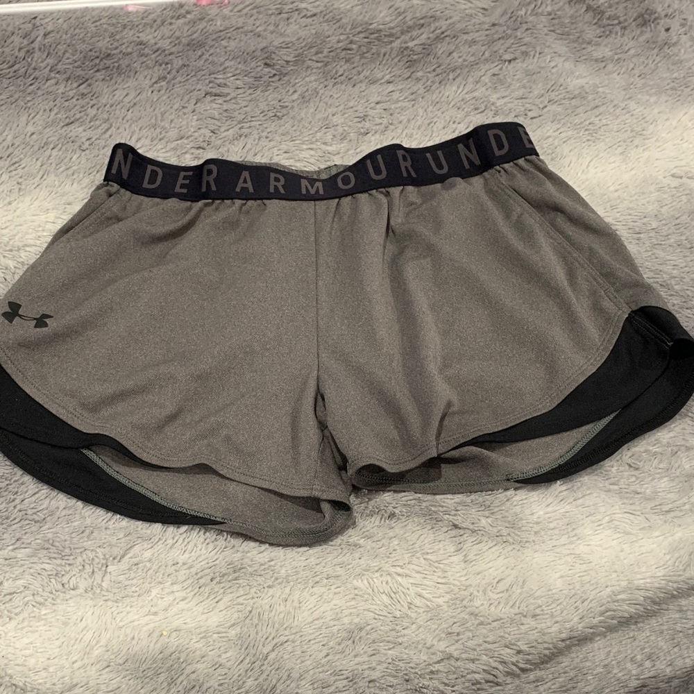 Under Armour Women's Athletic Shorts in Gray and Black